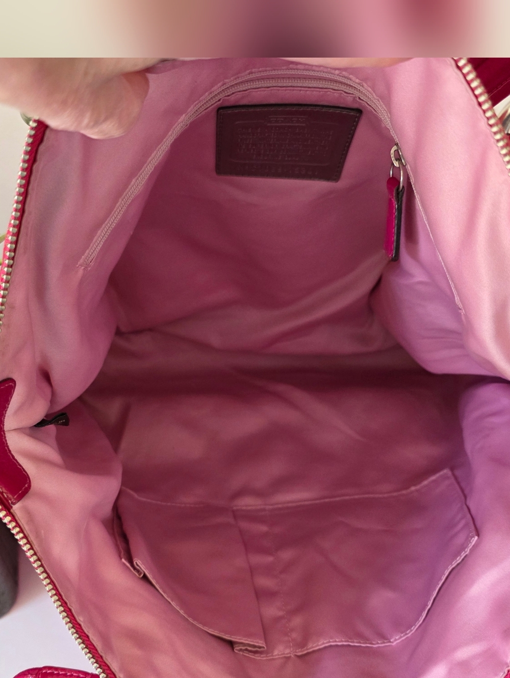 Coach Poppy Glam Tote Pink Story Patch Graffiti Print Canvas Limited Edition - Picture 9 of 15
